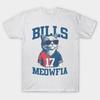 Мужская черная футболка с принтом Забавные любители кошек Футболки Buffalo Bills M5364 Печать на термотрансферной бумаге без вырезания Хлопковая футболка