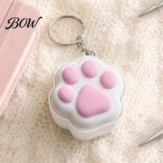 Kitten Paw Clicker Toy Cat Fidget Keychain, Stress Relief Keychain Toy, Backpacks Handbag Purse Charm Keyring for Women Girls Relaxing Toys