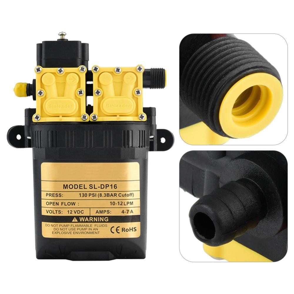 7-9LPM Flow Rate Electric Water Pump DC12V High Pressure Water Pump Garden Irrigation