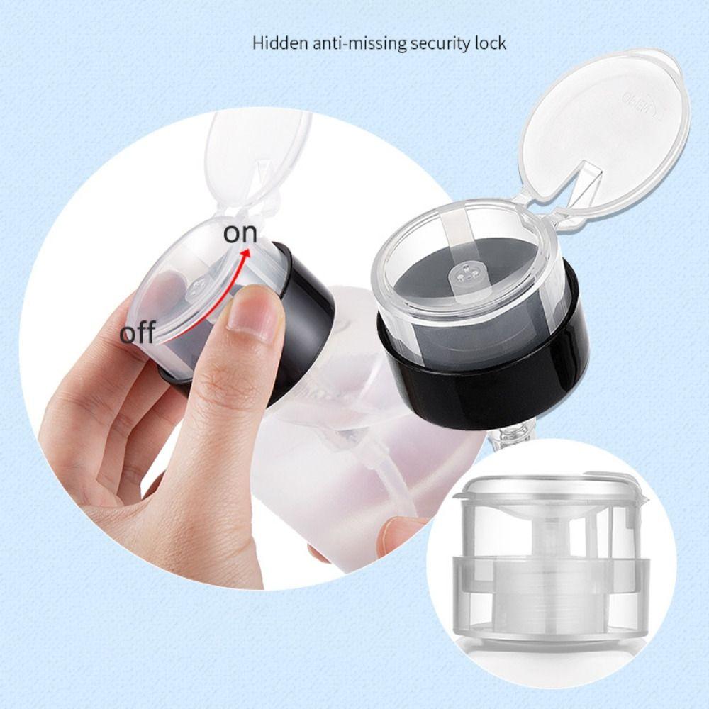 Пластиковый флакон для ногтей, непроливающийся, пустой, с помповым дозатором, многоразовый контейнер, инструменты для маникюра