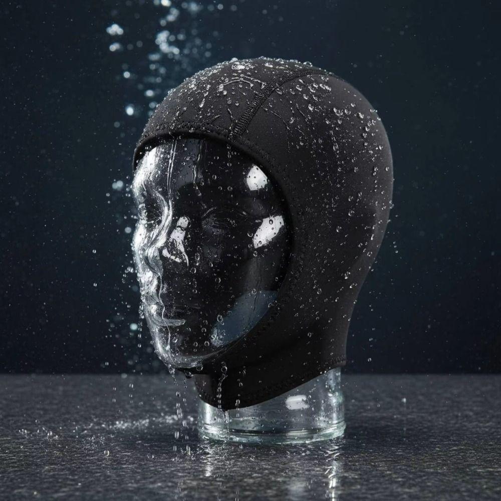 Waterproof Swimming Cap Neoprene Surf Diving Cap Black Diving Hood Men Women
