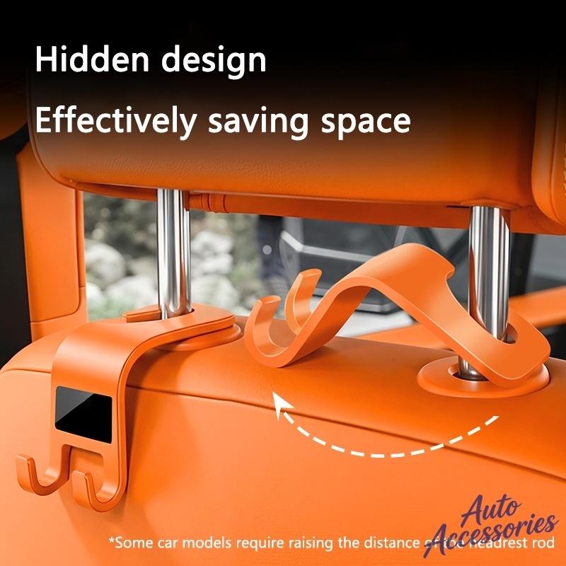 Car Seat Headrest Hook Back Seat Storage Organizer Hanger For Porsche Cayenne Panamera Macan 911 718 Taycan Boxster Cayman Pajun