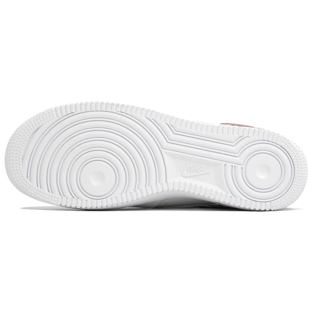 Nike Air Force 1 Wan Hua Nong, Chi Li Ying Nian, Сумка для покупок Низкие кеды для скейтборда Женские Белый Красный DH2920-111(Team113-S-BOX)