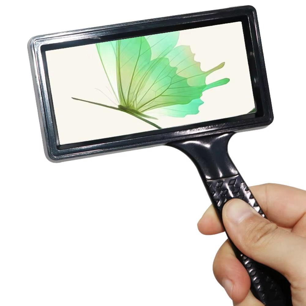 Handheld Loupe Magnifier High Definition Convenient Magnifying Glass Optical Glass Compact 10X Magnifying Glass