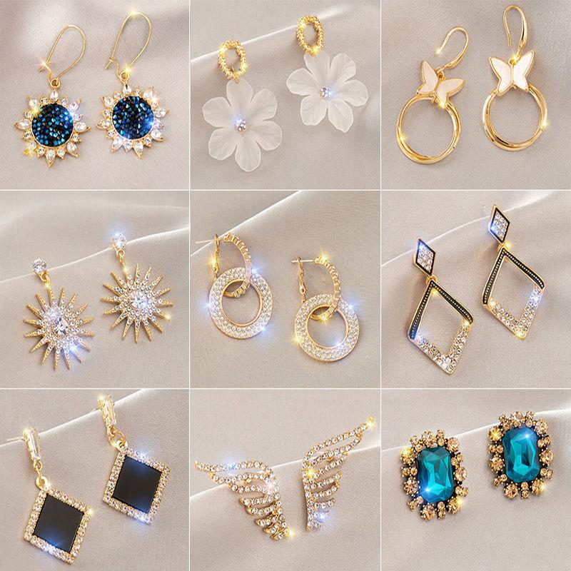 Серьги, Женственность, Высококачественные серьги-гвоздики, Новая модная атмосфера, Легкие роскошные серьги, Популярные серьги.