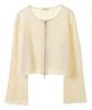 Music Double Zip Knit Ivory [Earth & Ecology] Cardigan, Cardigan, Women's, 01000040000,