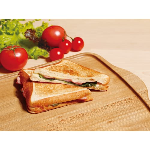 Taniguchi Metal Non-Stick, Easy-to-Clean Hot Sandwich Maker, 15.2 X 35.5 X 3.6 Cm, Induction and Gas Compatible, Removable, PFOS and PFOA Free, Perfec