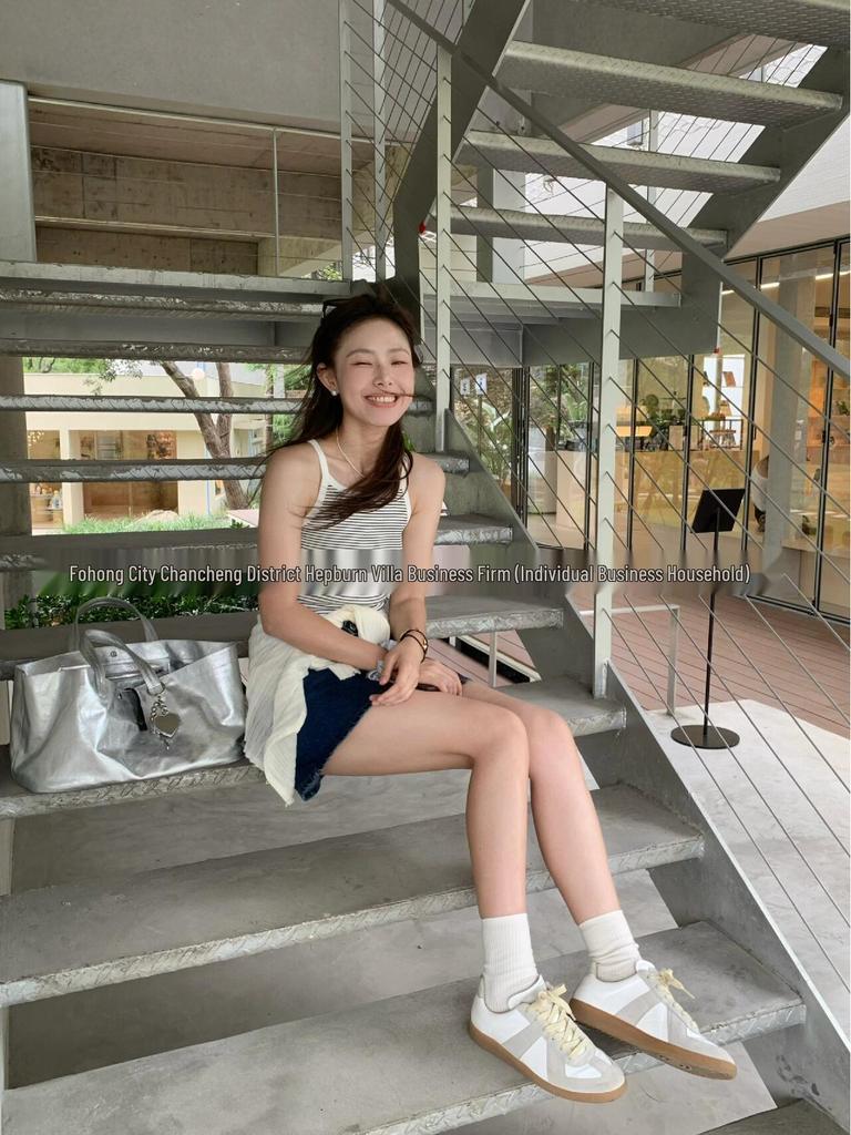 Maison Margiela MM6 Классические ретро белые кожаные кроссовки