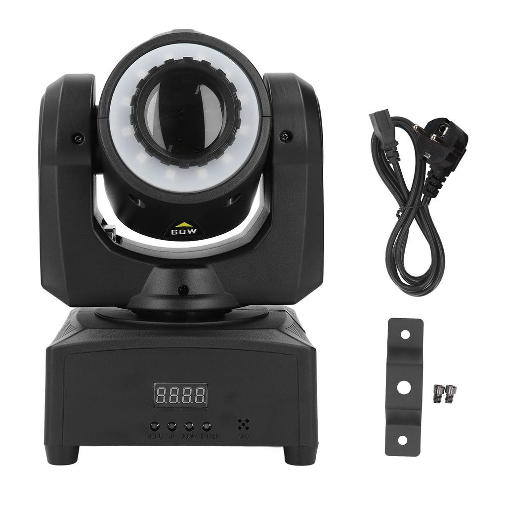 Светодиодный вращающийся прожектор, 8 режимов, 8 цветов, 9/11 каналов, многоцветный точечный светильник со звуковым управлением