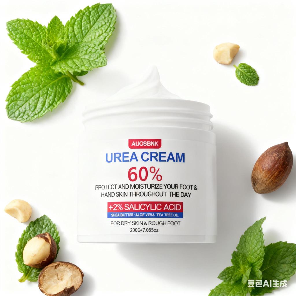 60% Urea Cream, Urea Foot & Hand& Body Cream, Exfoliating Cream, Moisturizer for Thick Skin, Cracked Skin Repair-200g
