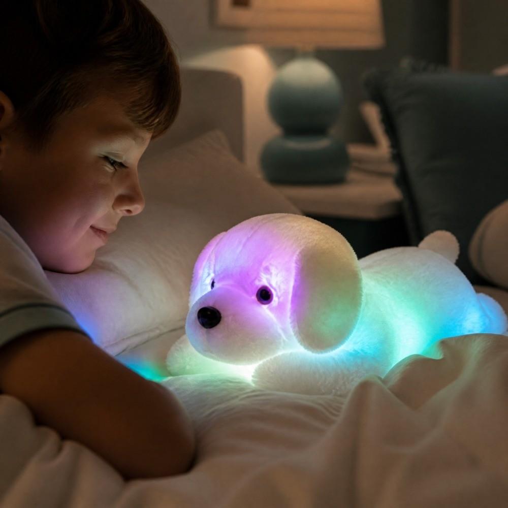 LED Glowing Plush Toy Colorful Light Light Up Toy Lovely Ornament Stuffed Doll Special Occasion