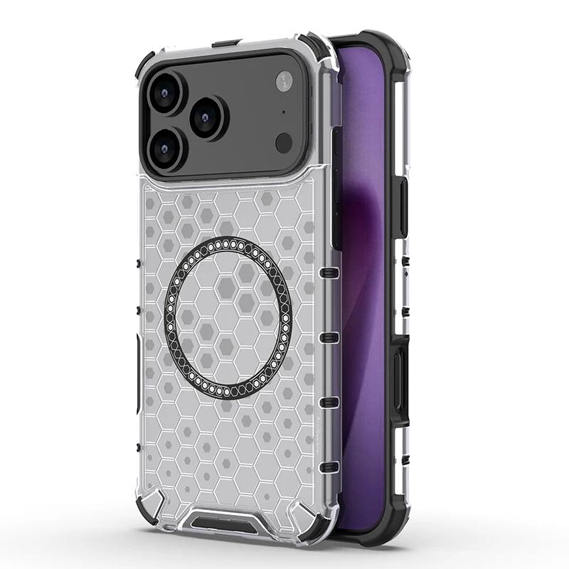 Усиленная противоударная прочная чехол-броня для IPhone 17 Air 16 E 15 14 Plus 13 12 11 Pro Max, с магнитной зарядкой, с мягким бампером