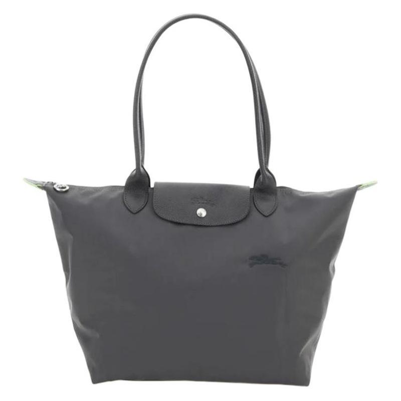 Longchamp Женская нейлоновая сумка через плечо Le Pliage с тисненым логотипом, серая L1899919P661