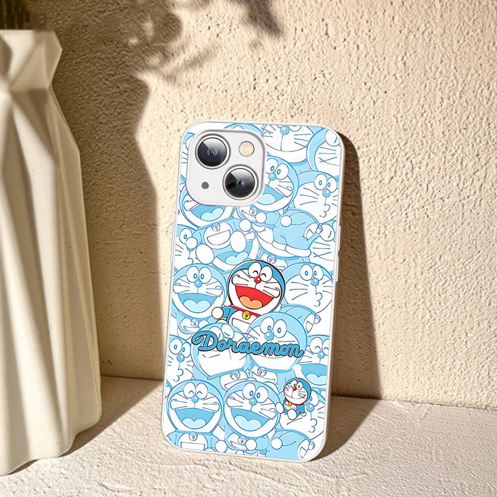Cute Cartoon D-Doraemons Tempered Glass For Iphone 14 13 12 11 Pro Mini XS MAX 14Plus X XS XR Cover