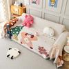 Chenille Sofa Cover 3-Seater Couch Cartoon Style All-Season Dustproof Slipcover Full Wrap Throw Blanket