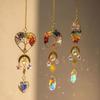 Natural Crystal Crystal Car Hanger Sun/Moon/Star Windows Hanging Suncatchers  Garden Decoration