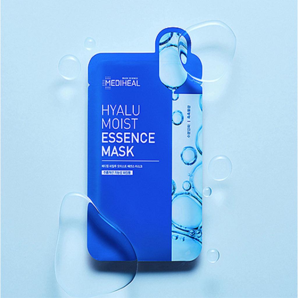 Двойная успокаивающая водная маска Mediheal, увлажняющая эссенционная маска Hyaloo, ампульная маска-лифтинг Pepta 20 мл