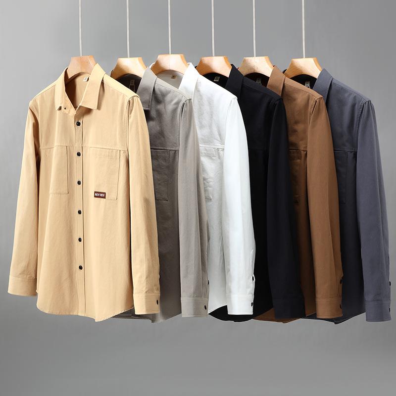 Men's Loose Cotton Retro Japanese Spring Cardigan Shirt Jacket