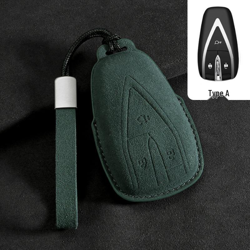 Чехол для смарт-ключа Changan SL03, темно-синяя натуральная кожа для UNI-K/T & UNI-V