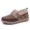 Women's Winter Warm Fluffy Loafers Casual Non-Slip Comfortable Work Flats for Women Fleece Lined Walking Shoes Faux Suede Outdoor Plush Short Boots