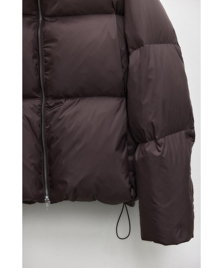 Youth Cropped Down Jacket - Burgundy