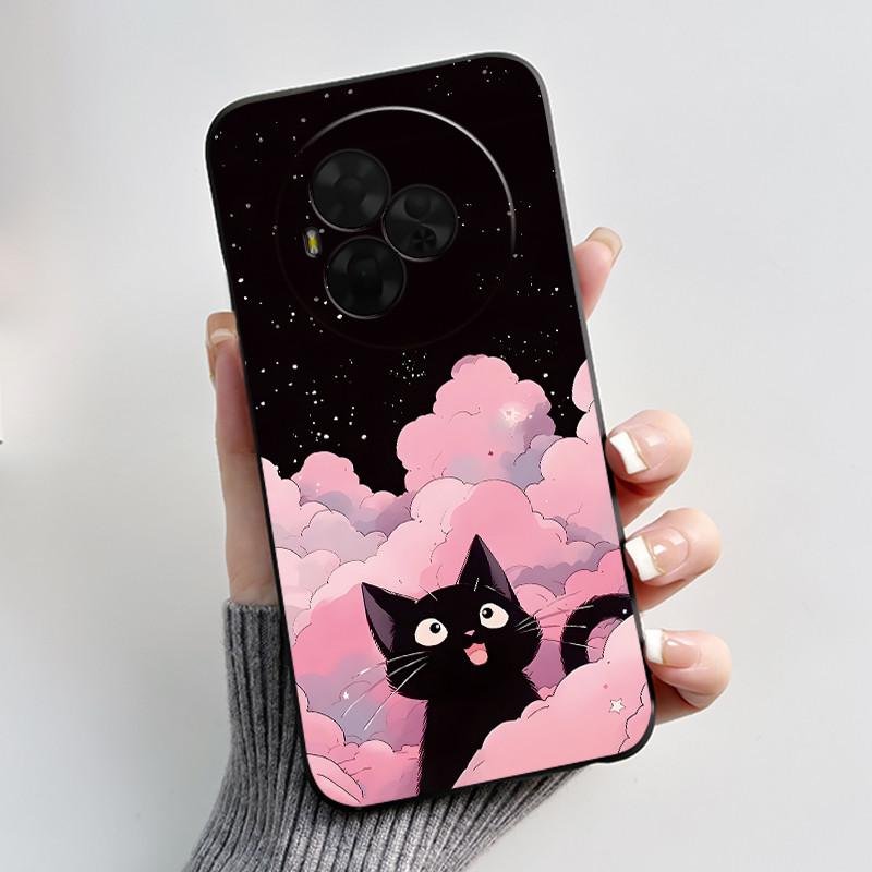 Новый Мягкий Черный Чехол для TCL NxtPaper 60 Ultra Зеленый с Рисунком Мультяшного Кролика Ударопрочный Чехол для TCL Ion X/TCL Ion V