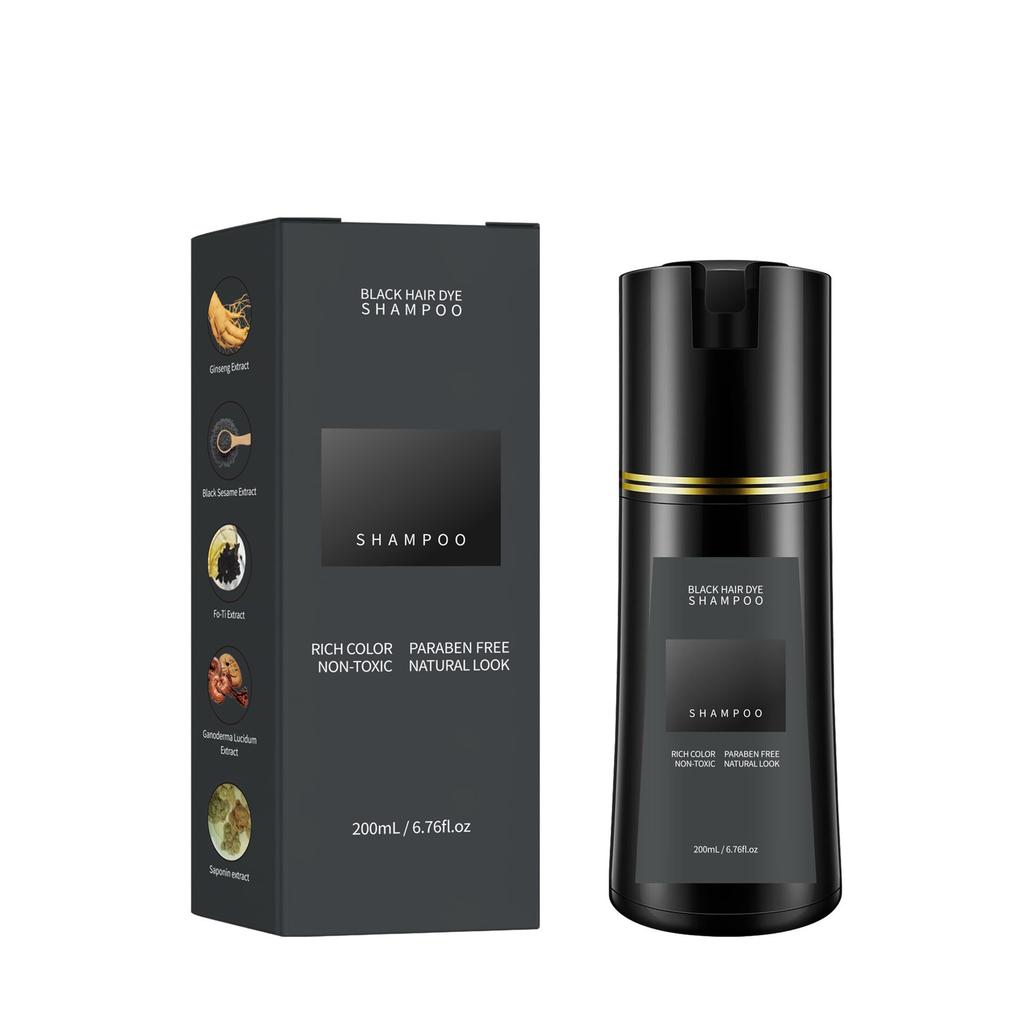 Dyestuff Shampoo Шампунь Нежно и быстро окрашивает, не раздражает окрашивание(светло-коричневый, темно-коричневый, черный 200мл