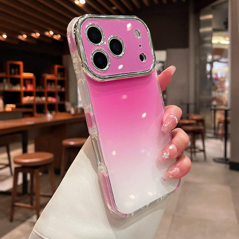 Совместимый с Apple iPhone 17 Pro Max Защитный чехол-градиент с блестками iPhone 16 Большое окно 15 Гелевый чехол