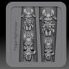 3D Рельефные Силиконовые Формы для Ногтей Прозрачные Кролик Ангел Узор DIY Шаблон для Декора Маникюра Инструменты