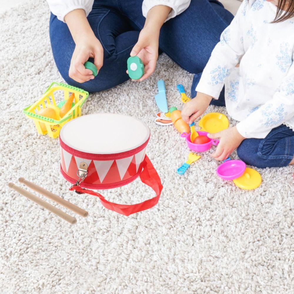 Percussion Instrument Instrument Hand Drum Toys Montessori Wood Kids Drum Toys  Children Baby