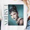 Audry Hepburn T-Shirt Vintage Fashion Week NYC Style Tee Gift for Her Bridal Party Shower Theme Girls Brunch New York Vacation Shirt