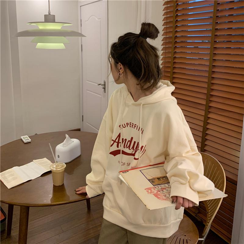 Pique Cotton Oversize Hooded Sweatshirt - Double-Layer Casual Loose Fit