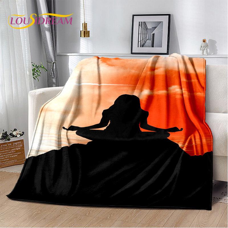 Мягкое плюшевое одеяло Rainbow 7 Chakra Mandala Bohemia, фланелевое одеяло, покрывало для гостиной, спальни, кровати, дивана, чехла для пикника