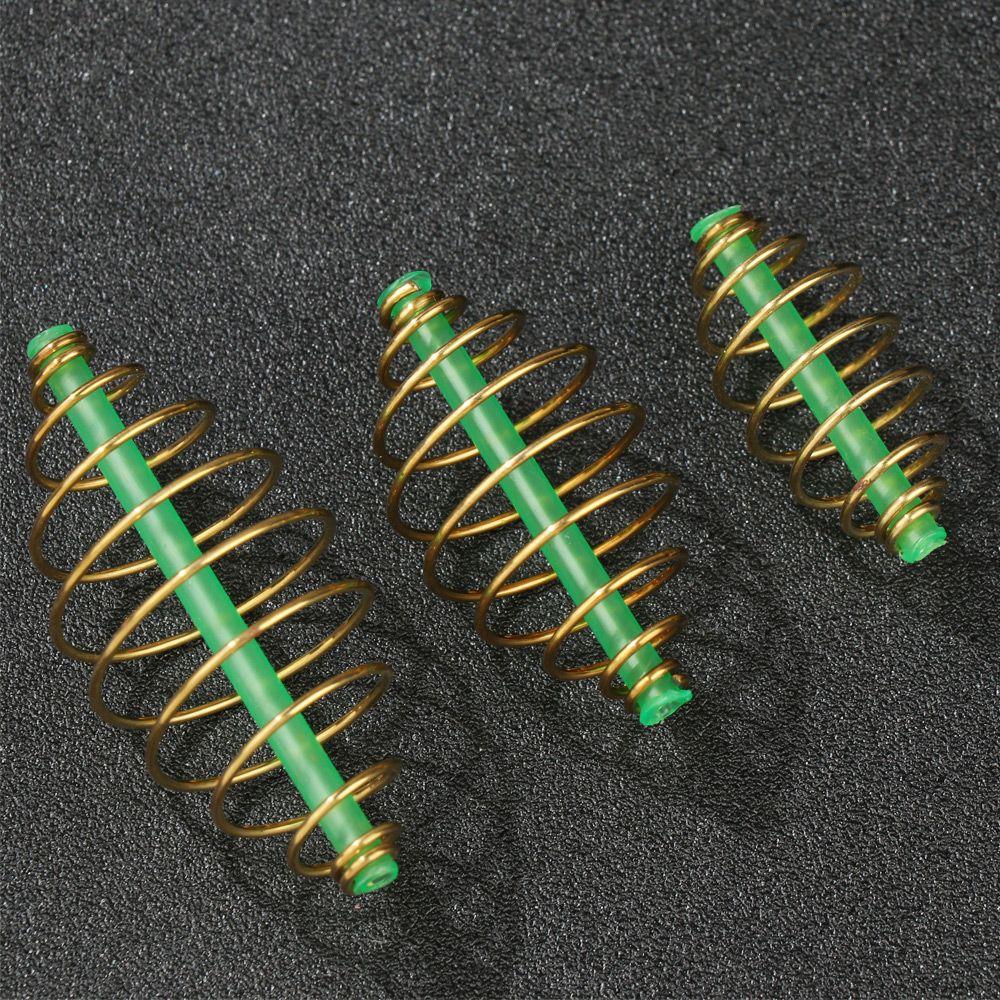 10 Pcs/Set Hot Olive Explosion Hanging Tackle Fishing Bait Stainless Steel Feeder Spring Lure