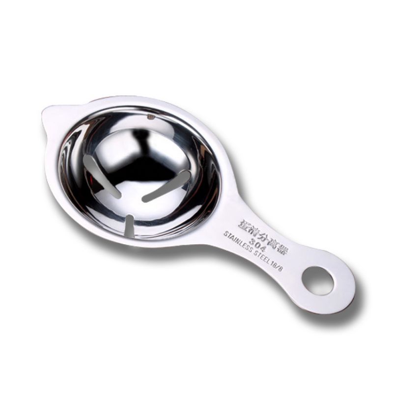 304 Stainless Steel Egg White Egg Yolk Separator Baking Kitchen Tools With Hanging Ear Separator Mirror