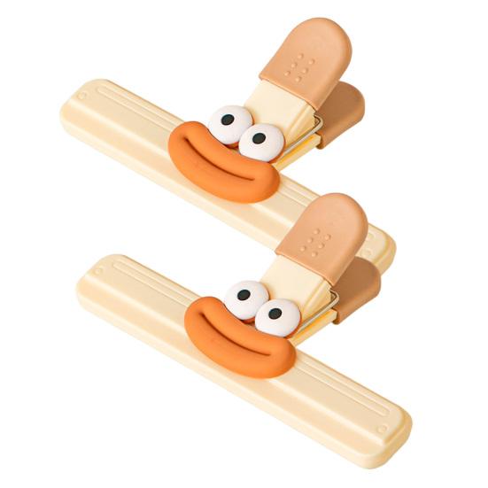 Клипса для запечатывания продуктов Милые герметичные зажимы для пакетов Зажим для пакетов влагостойкий Запайщики Креативный длинный хвост