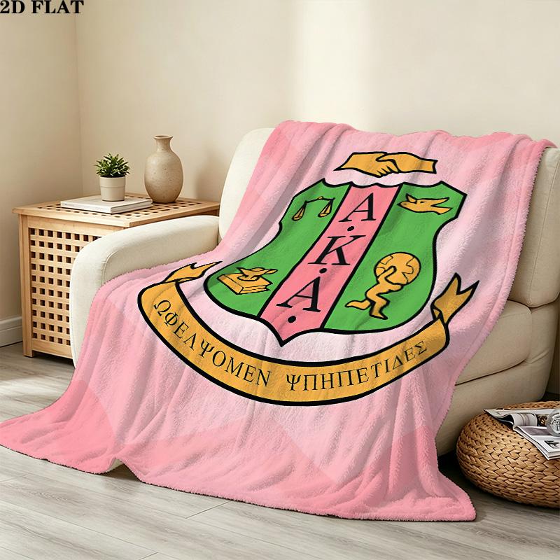 1PC Aka Patterned Flannel Blanket Suitable For All Seasons For Home Decor Warmth And Comfort Gifts Holiday Present