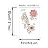 PVC Waterproof Sticker Beautiful Flowers Home Decoration Stickers  Bedroom Bathroom Living Room