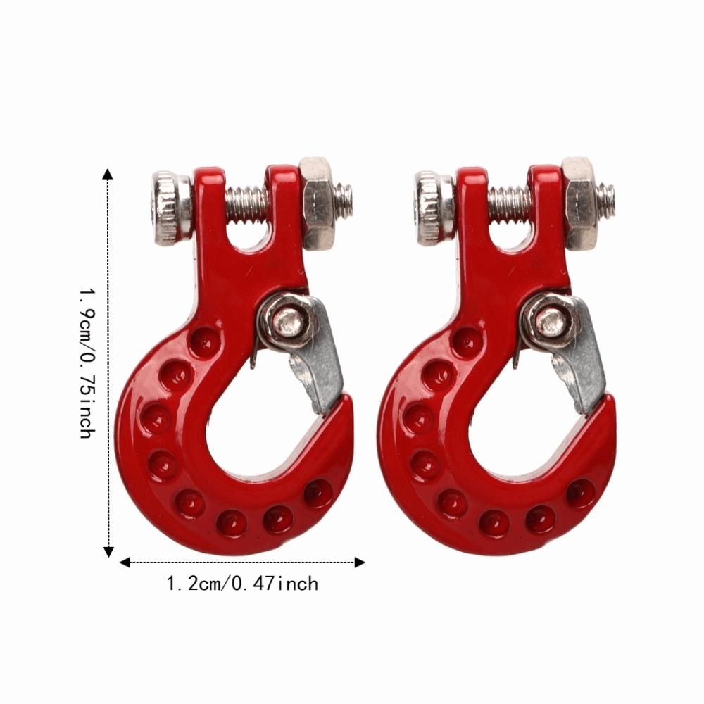 2Pcs RC Car Accessories RC Trailer Hook for SCX10/D90/D110/TF2/TRX4/Tamiya CC01 Climbing Car