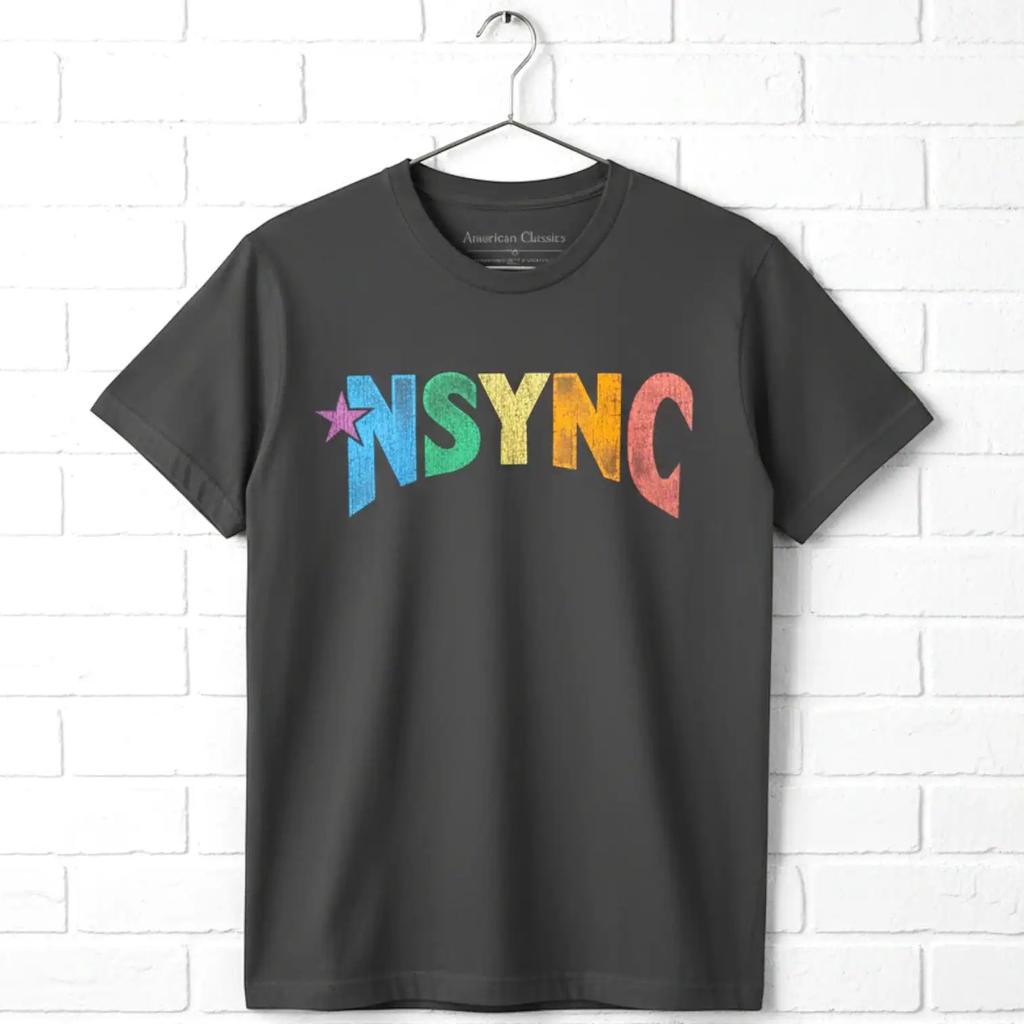 NSYNC Rainbow Pop Logo Men's T Shirt