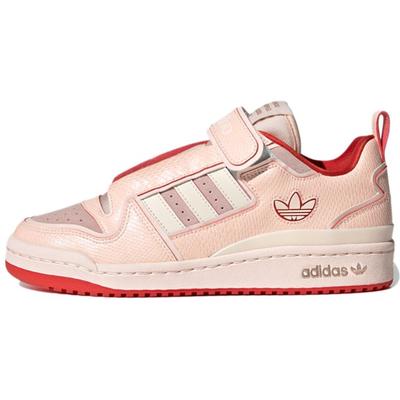 СЕМЯ. x Forum Plus Розовый оттенок Женские кроссовки Чудо-белый Красный GV7662