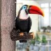 Модель тукана Садовый декор Двор Наружное патио Подвесные на дерево Поделки Игрушки