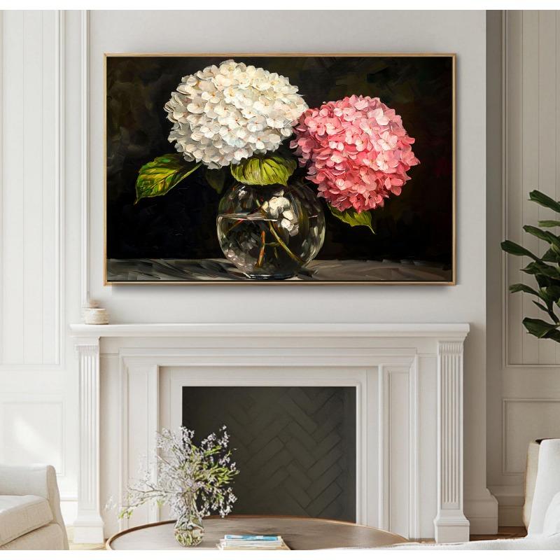 Vintage Classic Still Life Flowers Vase Flower Arrangement Poster Canvas Painting Printing Art Picture Home Room Wall Decor Gift