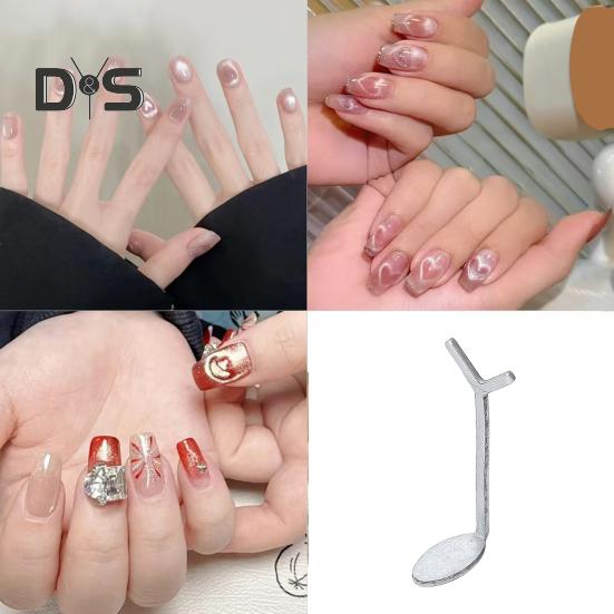 Двухголовочный магнитный стержень Y-образной формы из железной проволоки, набор маникюрных инструментов, простой в использовании, портативный, прочный деревянный цилиндрический магнитный стержень