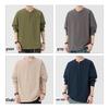 Мужская футболка-henley из чистого хлопка свободного кроя с длинным рукавом Jeanswest