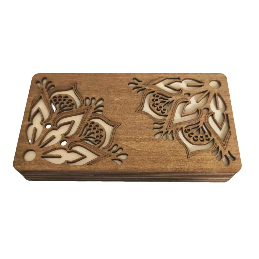 Органайзер для хранения бусин Yousheng, деревянный ящик для хранения с крышкой, многоярусный лоток для сортировки бусин, органайзер для принадлежностей для работы с бусинами для любителей рукоделия из бисера