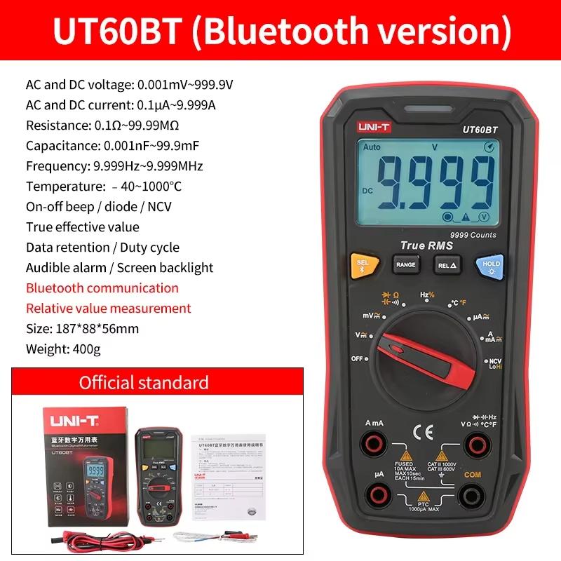 Мультиметр UNI-T Профессиональный UT139A UT139B UT139C UT139E UT60S UT60BT UT61B+ UT61D+ UT61E+ Электрический Мультиметр Мультиметры