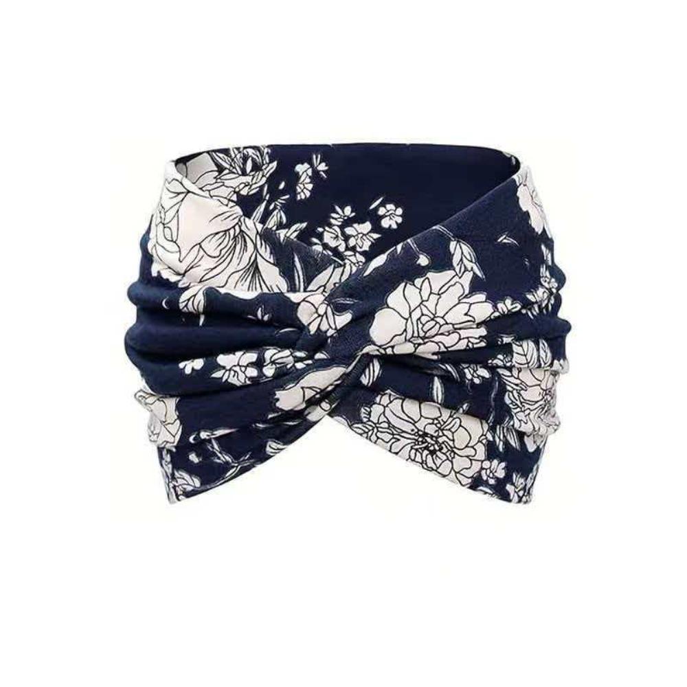 Non-Slip Turban Style Hair Wraps Thick Boho Workout Headband Wide Headbands for Sports Yoga Daily