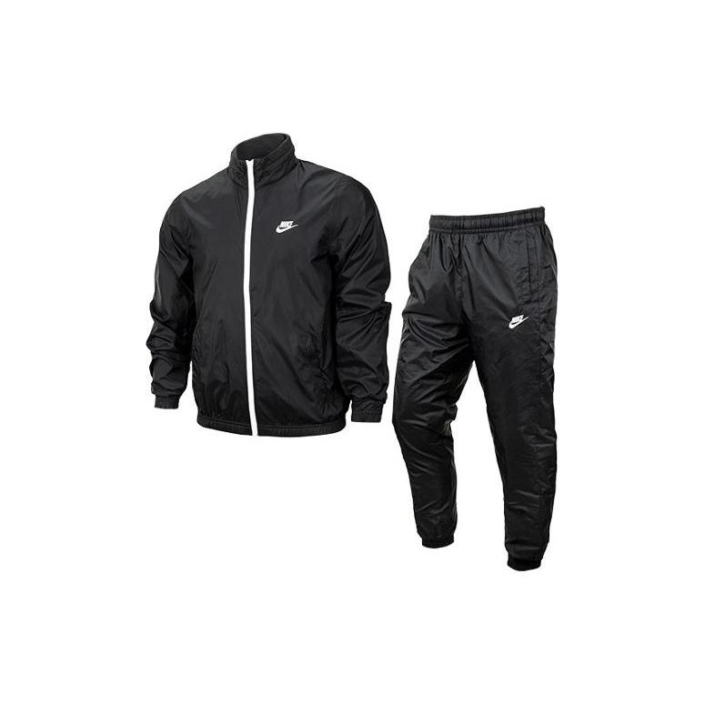 Nike Алфавит воротник-стойка застежка-молния длинный рукав эластичный пояс повседневный спортивный костюм мужской спортивная одежда черный DR3338-010