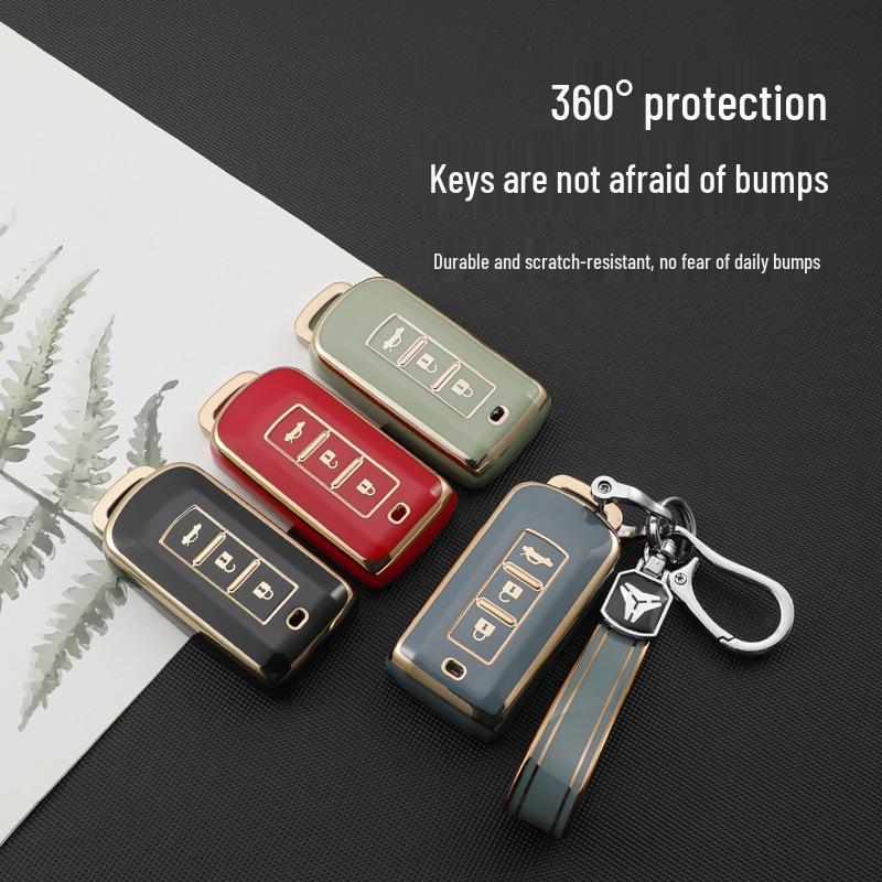 Mitsubishi Car Key Case for Outlander, Eclipse Cross, ASX, Lancer, Pajero Sport